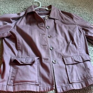 Women purple khaki jacket